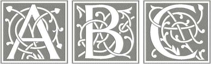 Mia Bella Reverse Monogram Letters - Comes in 3.5 and 5.5 inch sizes