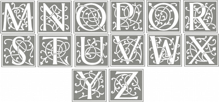 Mia Bella Reverse Monogram Letters - Comes in 3.5 and 5.5 inch sizes