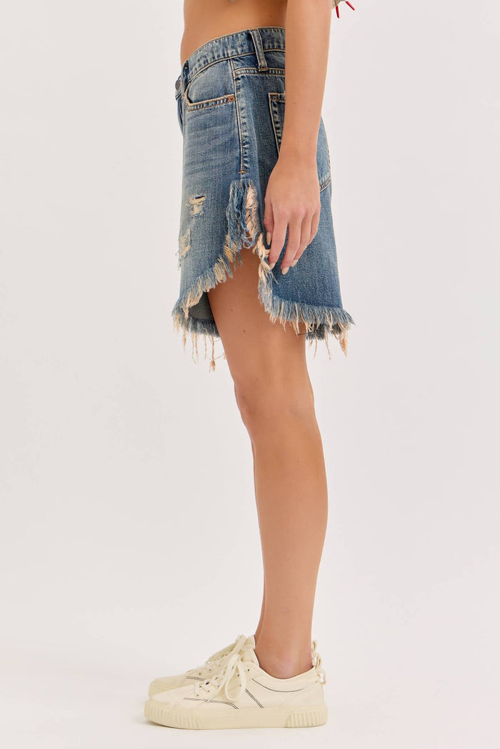 Mid Waisted Cut Off Shorts