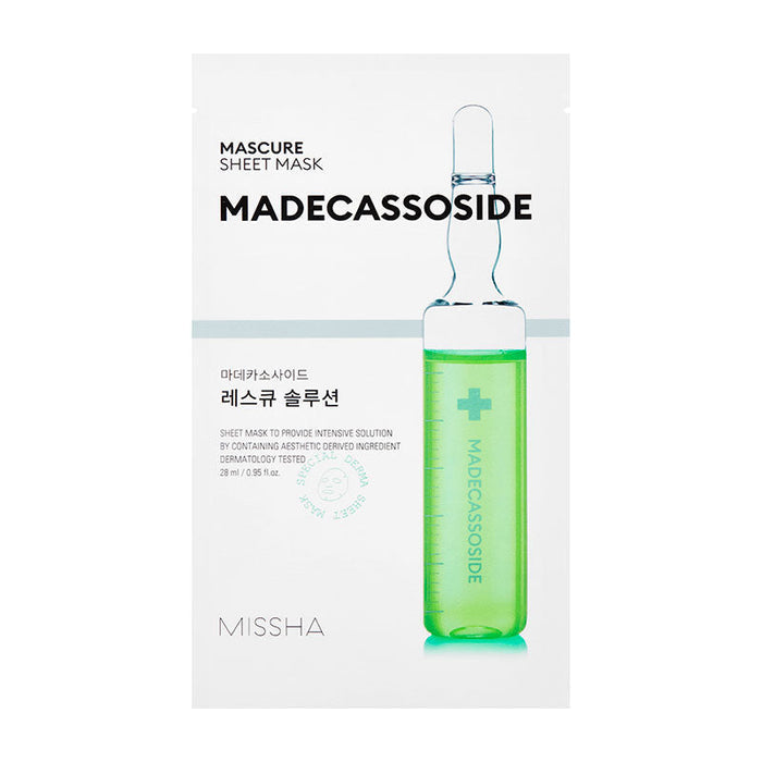 MISSHA Mascure Rescue Solution Sheet Mask Madecasoside 27ml