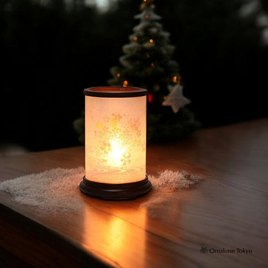 Modern Buddhist Altar Bon Lantern – Cherry Blossom Full Moon