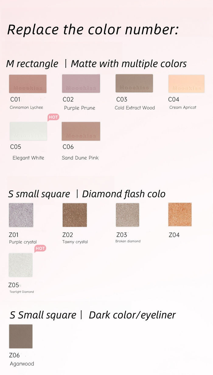 MOOEKISS Soulmate Matte & Pearlescent Eyeshadow Palette T4567