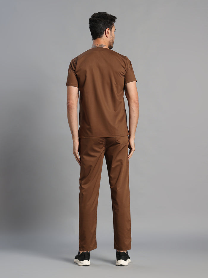 Move Lite Men Mocha (Neo Notch Neck) Scrub Set