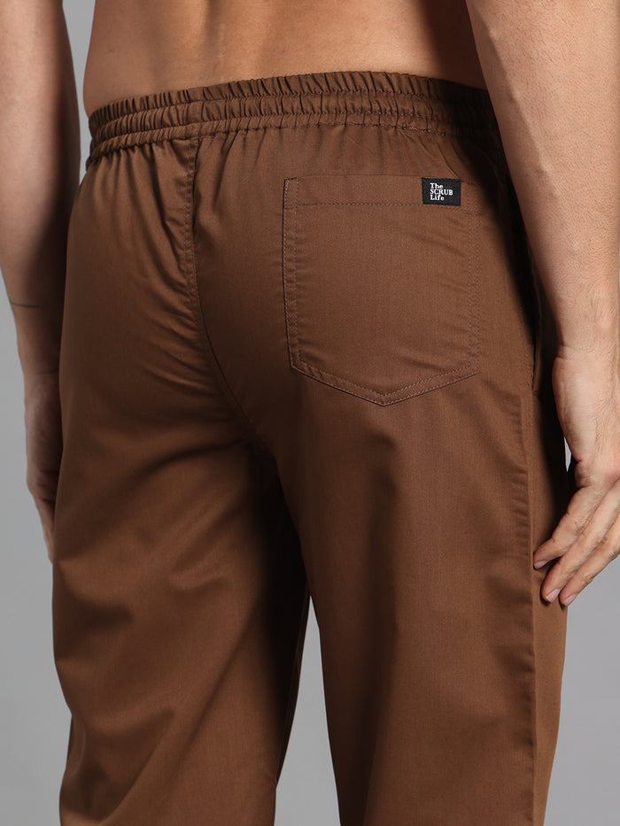 Move Lite Men Mocha (V Neck) Scrub Set
