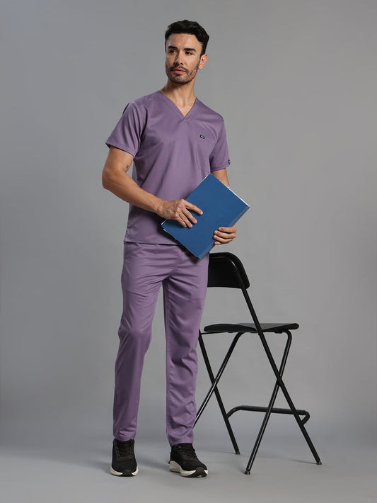 Move Lite Men Ube (V Neck) Scrub Set