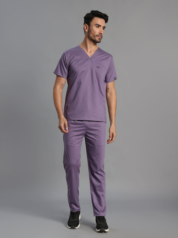 Move Lite Men Ube (V Neck) Scrub Set