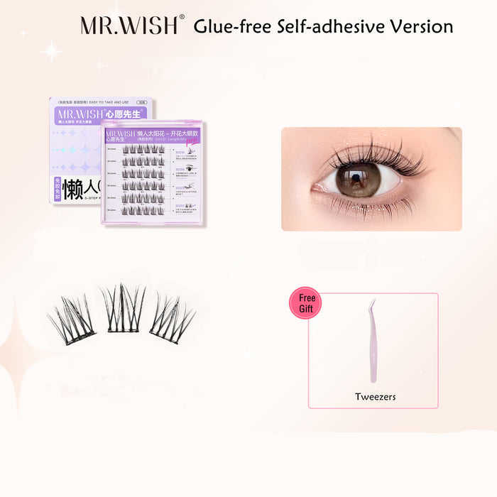 MR.WISH Sunflower Glue-free Self-adhesive False Eyelashes T4243
