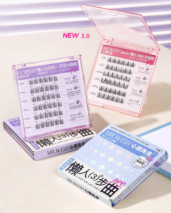 MR.WISH Thick Glue-free Self-adhesive False Eyelashes T4242