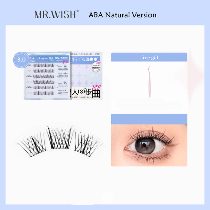MR.WISH Thick Glue-free Self-adhesive False Eyelashes T4242