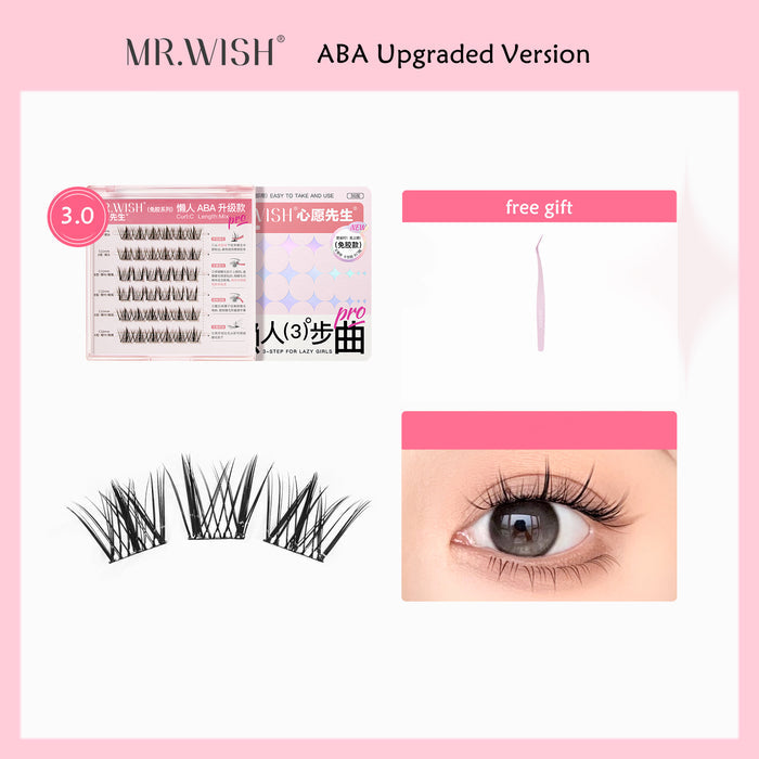 MR.WISH Thick Glue-free Self-adhesive False Eyelashes T4242