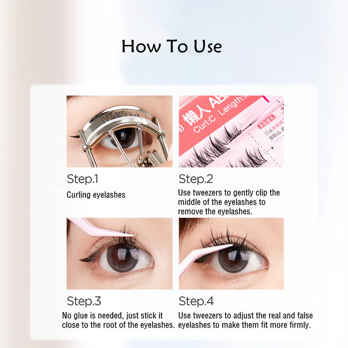 MR.WISH Thick Glue-free Self-adhesive False Eyelashes T4242