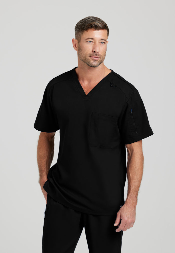 Murphy Top - Black - Grey's Anatomy Scrubs