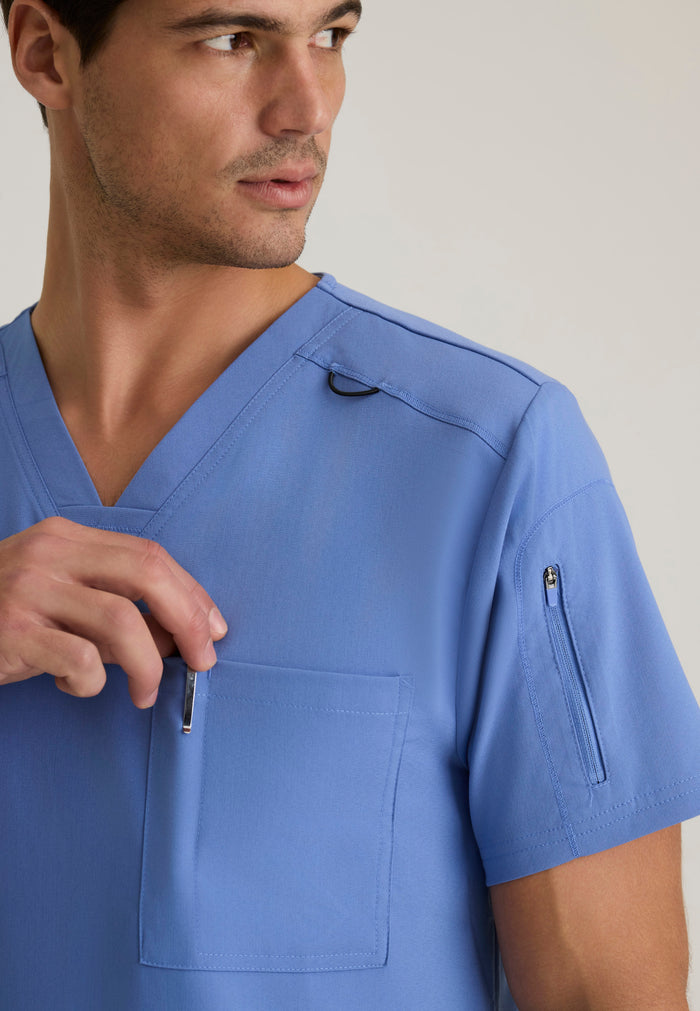 Murphy Top - Ciel Blue - Grey's Anatomy Scrubs