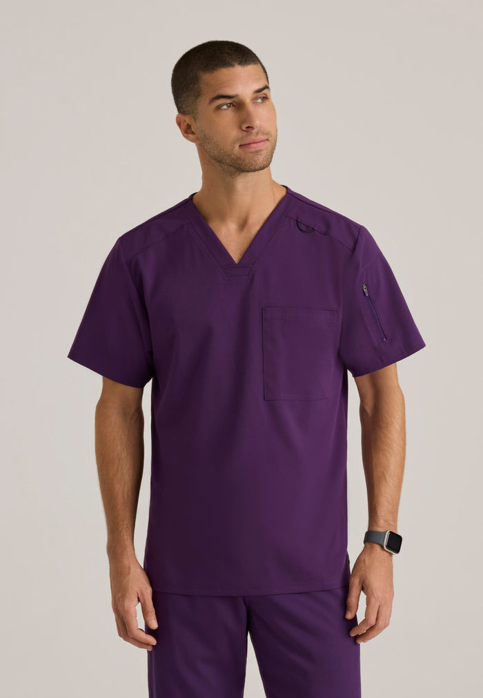 Murphy Top - Eggplant - Grey's Anatomy Scrubs