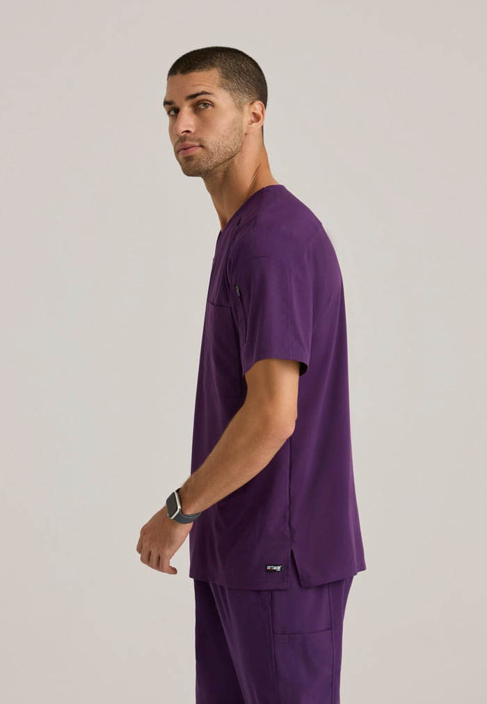 Murphy Top - Eggplant - Grey's Anatomy Scrubs
