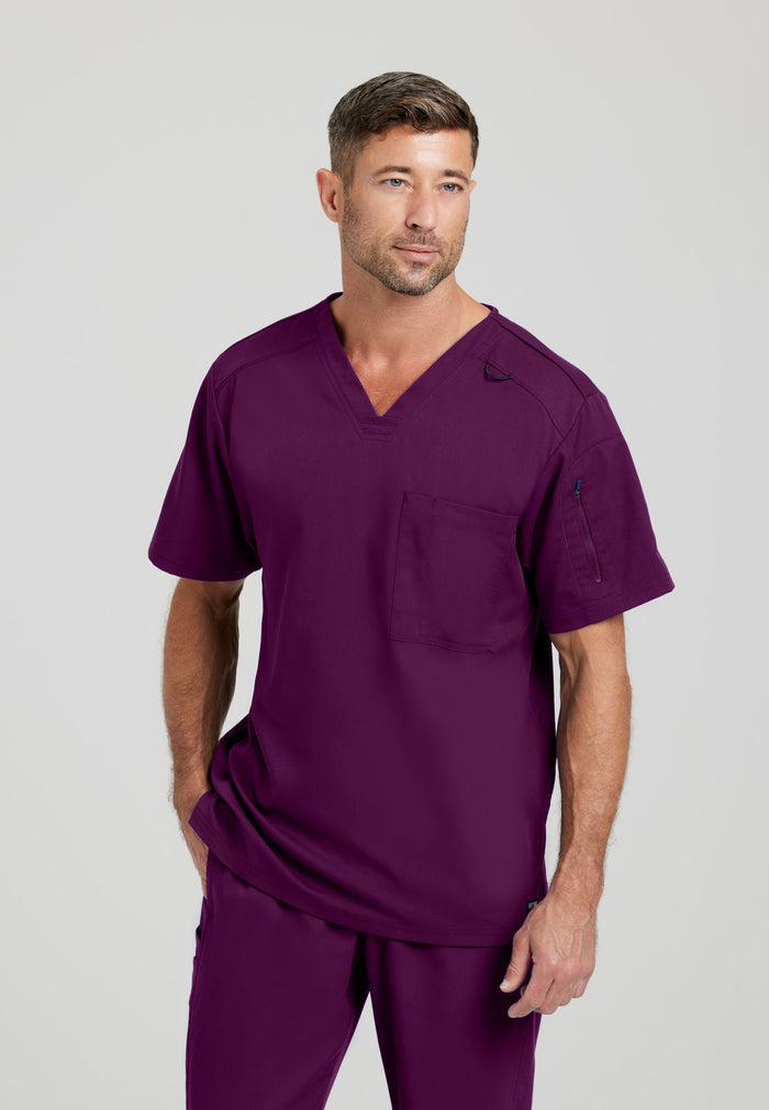 Murphy Top - Wine - Grey's Anatomy Scrubs