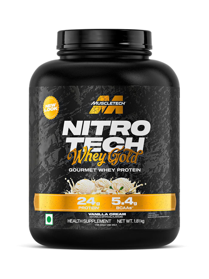 MuscleTech Nitro Tech Whey Gold Vanilla Cream Powder (1.81 kg)