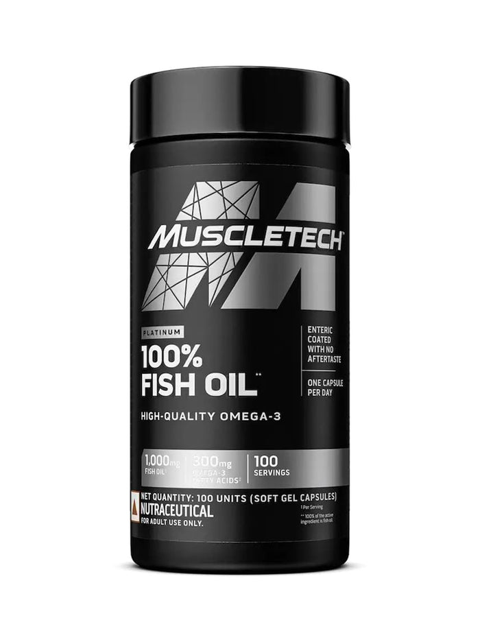 MuscleTech Platinum 100% Fish Oil Omega-3 Softgels (100 Softgels)