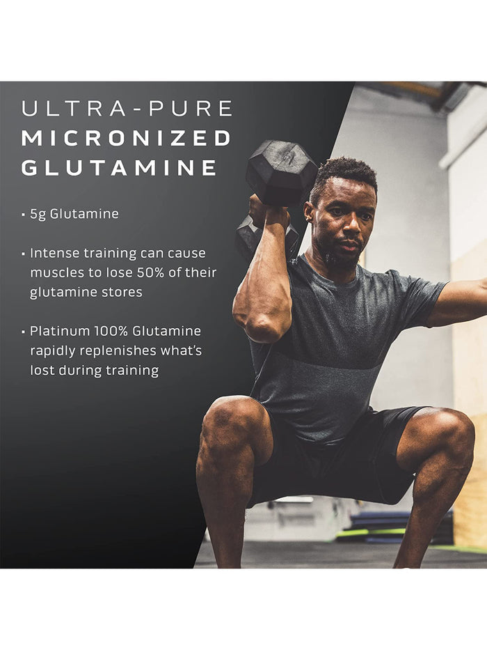 MuscleTech Platinum 100% Glutamine Unflavoured Powder (250 g)