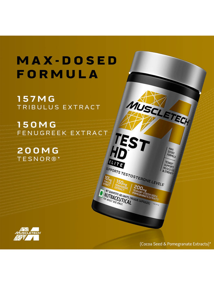 Muscletech Test HD Elite Testosterone Support Capsules (60)