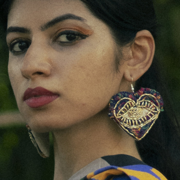 Night Heart Earrings