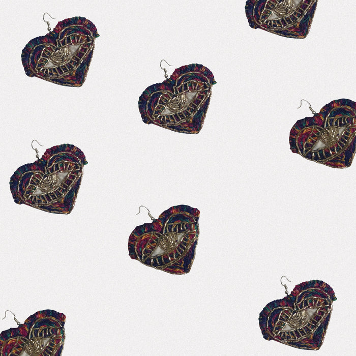 Night Heart Earrings