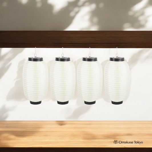 NOLITOY Japanese Style Folding Lanterns – White (Set of 4)