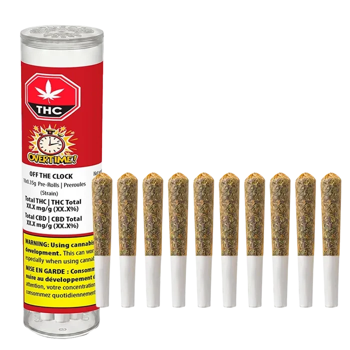 Overtime 3.5 g Off the Clock PR 10 x 0.35 g Pre-Rolls