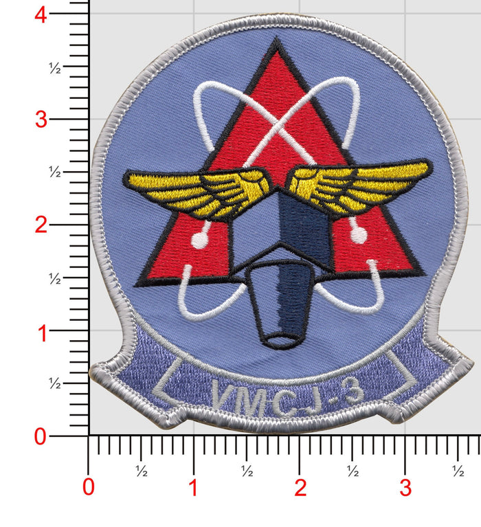 Officially Licensed USMC VMCJ-3 Sharkfins Patch