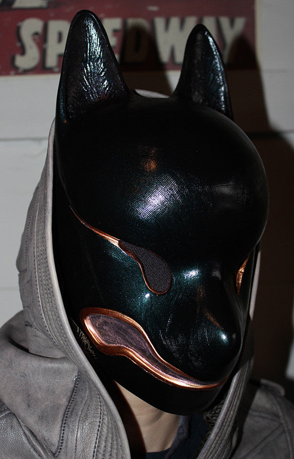 OIL SLICK KITSUNE MASK- READY TO WEAR