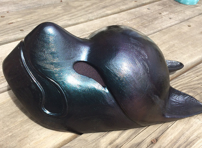OIL SLICK KITSUNE MASK