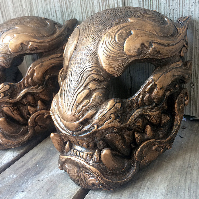 OLD COPPER FINISH- READY TO WEAR PANTHER MASK