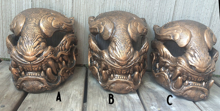 OLD COPPER FINISH- READY TO WEAR PANTHER MASK