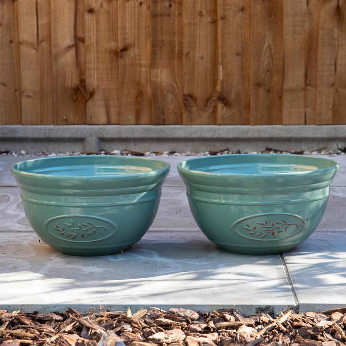 Olive Planter Bowl in Green 30cm