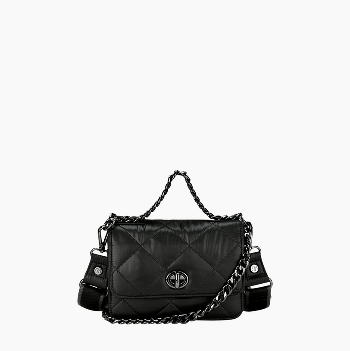 Oliver Thomas Wallet Chain Purse Black Handbags in  at Wrapsody