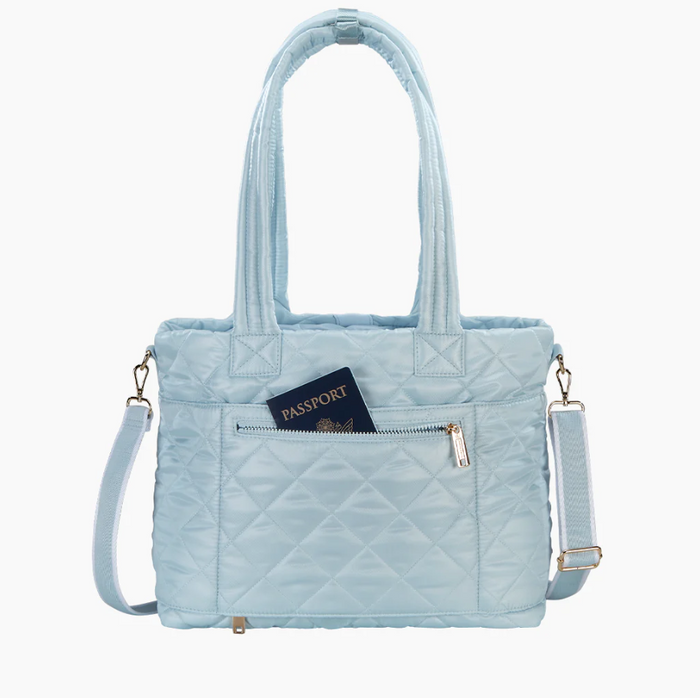Oliver Thomas Wanderlust Tote Sky Blue Totes in  at Wrapsody