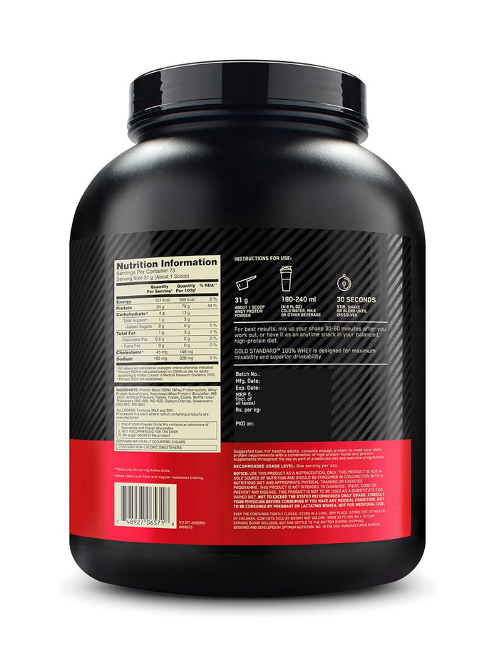 ON Gold Standard 100% Whey Protein Vanilla Ice Cream Powder (2.27 kg)