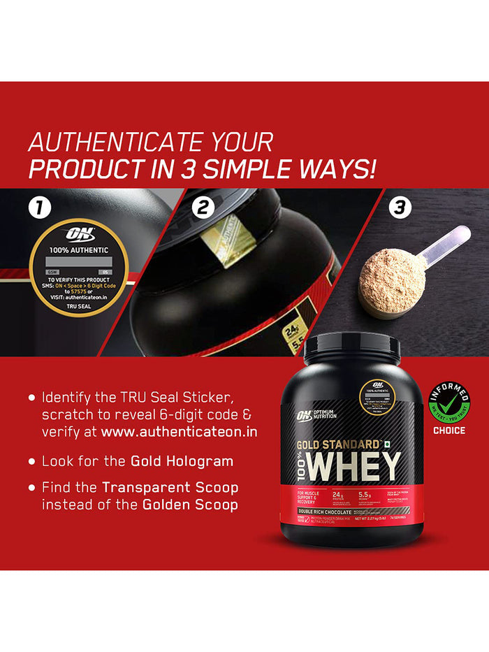 ON Gold Standard 100% Whey Protein Vanilla Ice Cream Powder (2.27 kg)