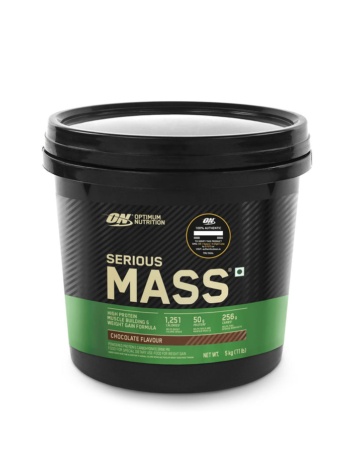 ON Serious Mass Weight Gainer Chocolate Powder (5 kg)