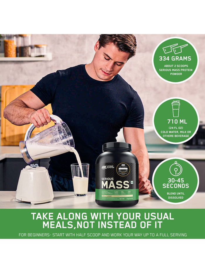 ON Serious Mass Weight Gainer Chocolate Powder (5 kg)