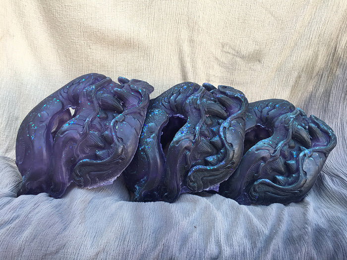 OPAL FLAKE- TRANSLUCENT GLOW IN THE DARK BLANK PANTHER MASK
