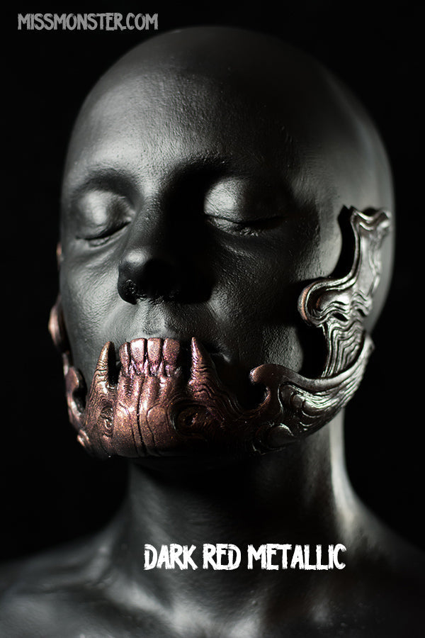 ORNATE MANDIBLE- HALF JAW MASK- TRANSLUCENT GLOW IN THE DARK
