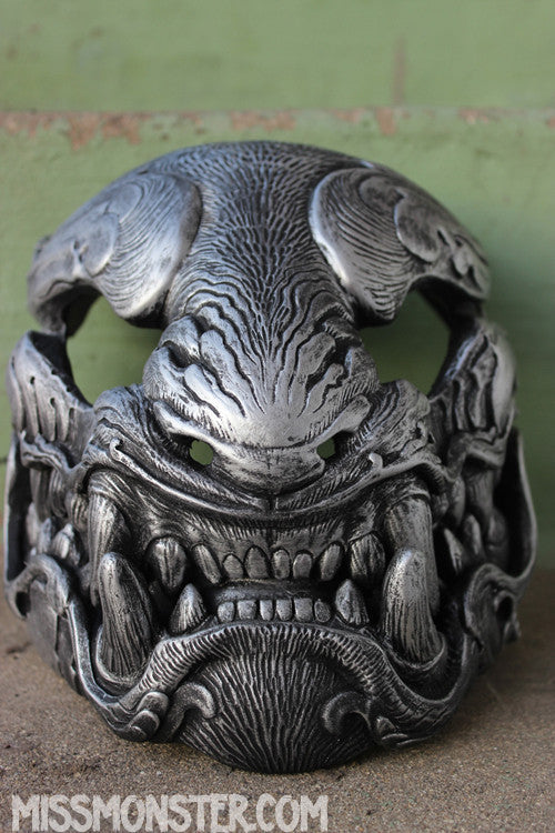 ORNATE PANTHER- "ANTIQUE SILVER" MASK PRE-ORDER