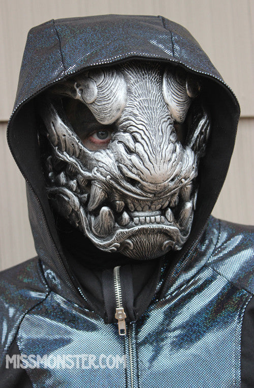 ORNATE PANTHER- "ANTIQUE SILVER" MASK PRE-ORDER