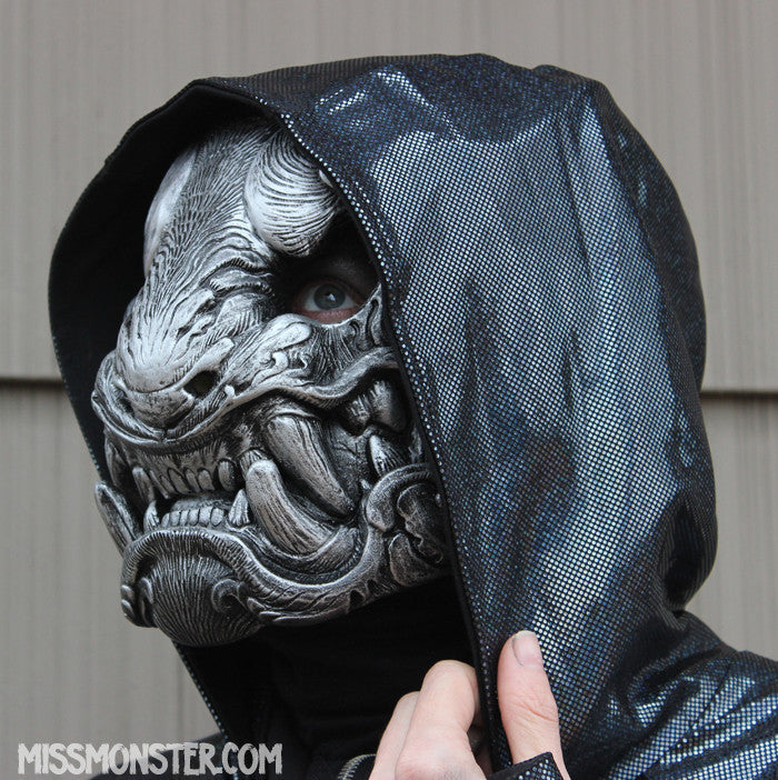ORNATE PANTHER- "ANTIQUE SILVER" MASK PRE-ORDER