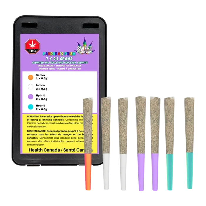 Sweet Vengeance 3.5 g Pandora's Prizm PR 7 x 0.5 g Pre-Rolls