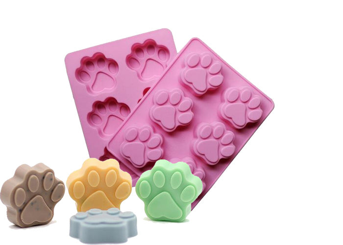 Paw Print Mold - 6 Cavity