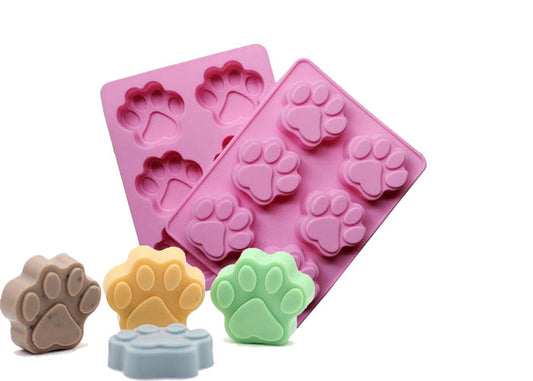 Paw Print Mold - 6 Cavity