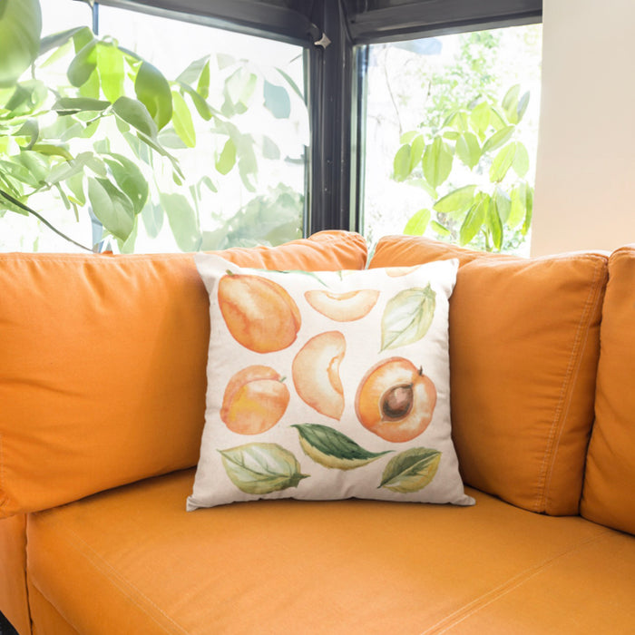 Peach Pillow 14" x 14" in Situ