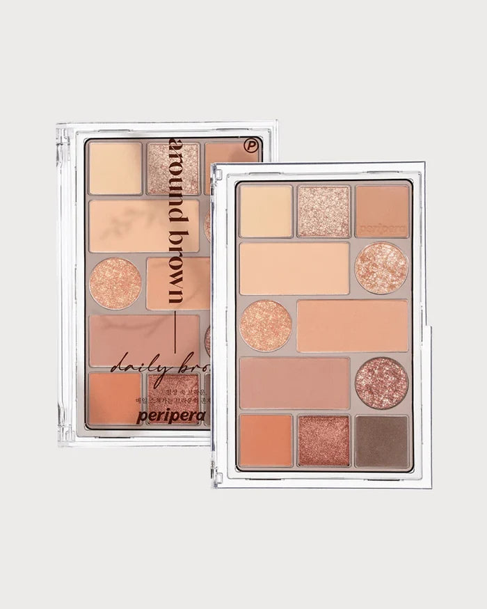 PERIPERA All Take Mood Technique Palette Around Brown  شدو بالت